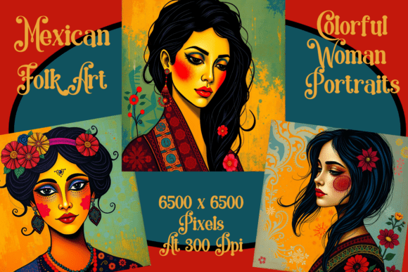 Download Vibrant Expressions Woman’s Portraits - Vibrant Collection